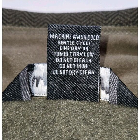 Landway Kodiak Herringbone Quarter Zip Sweater Knit Fleece Medium Mens Black Tan - Picture 5 of 8